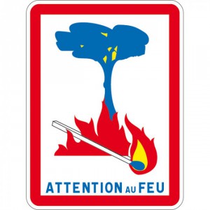 panneau feu foret